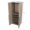 Manhattan Comfort Lee Wardrobe Closet 3.0 in Rustic Grey, 3PK 3-WC003-GY - alternate 4